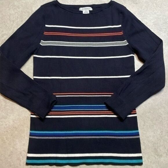 Liz Claiborne women’s crewneck long sleeve sweater. Multicolor. Size M. - Picture 1 of 6